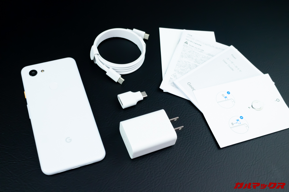 Google Pixel 3a/3a XLの付属品一覧
