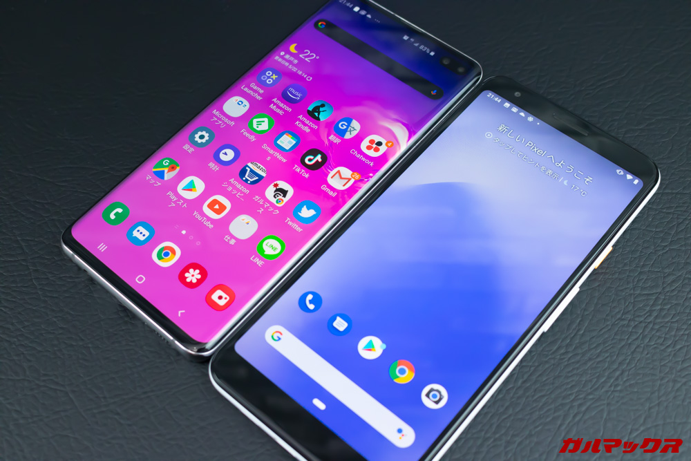 Google Pixel 3a/3a XLのディスプレイは野暮ったさを感じるデザイン。