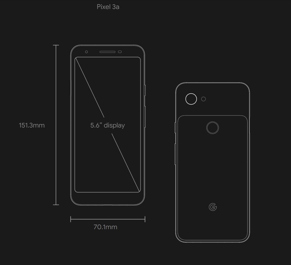 Google Pixel 3aはノッチ非搭載のディスプレイを搭載