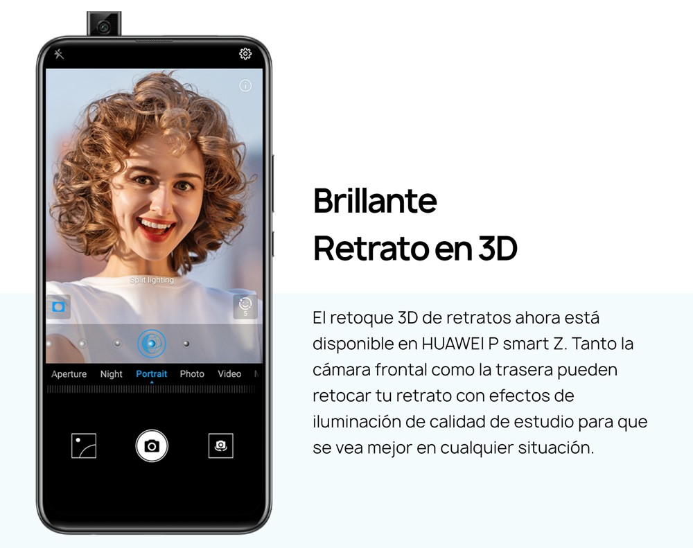 Huawei P smart Zのインカメラはシングルカメラですが、背景ボケ味撮影にも対応してます。