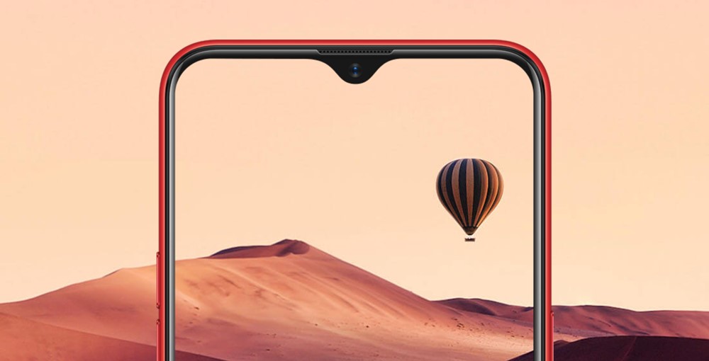 OPPO A1kのディスプレイはノッチ付き