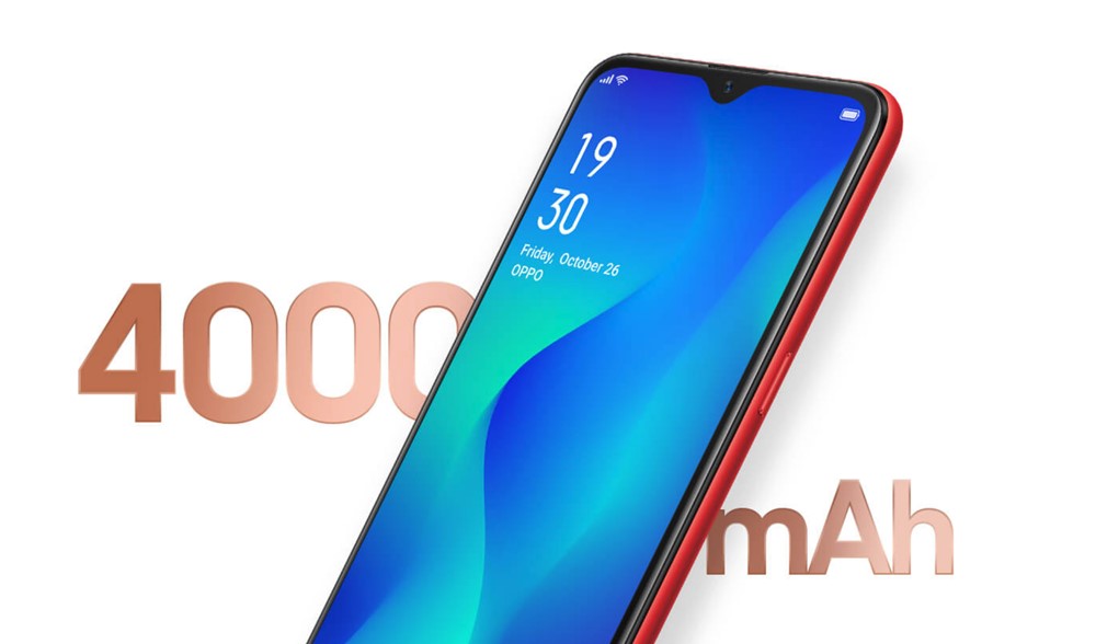 OPPO A1kは4000mAhバッテリーを搭載