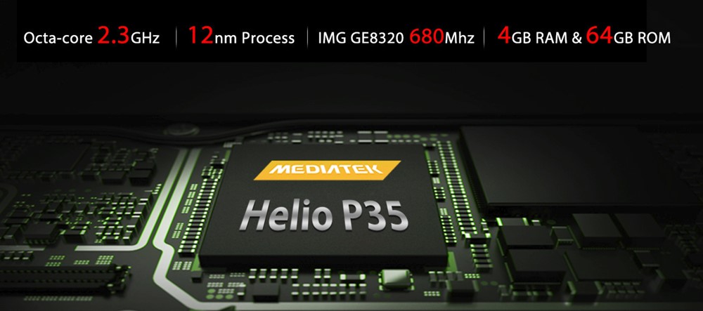 OUKITEL K9はHelio P35、メモリ4GBを搭載するエントリー寄りのミドルレンジモデル。