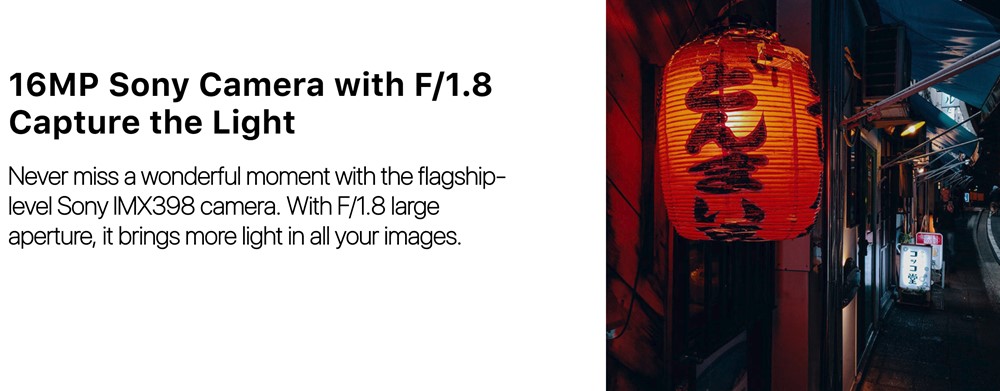 UMIDIGI A5 Proは暗所撮影に強いカメラ仕様。