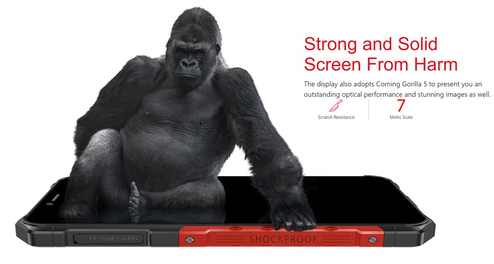 Ulefone Armor 6EはGorilla Glass 5を搭載している。