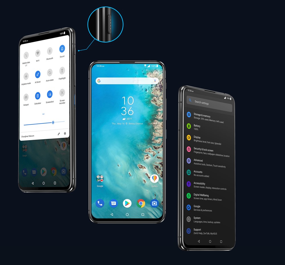 ZenFone 6は新たにAssistantボタンを搭載。