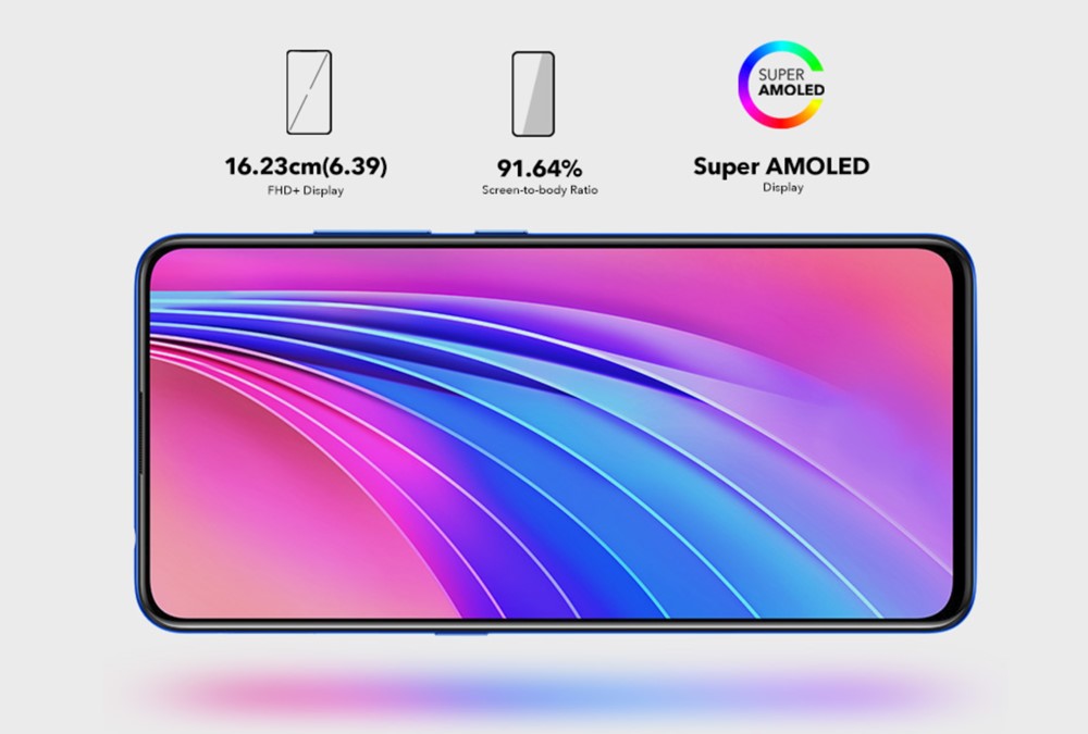 vivo V15 Proはノッチのない有機Elディスプレイを搭載しています。