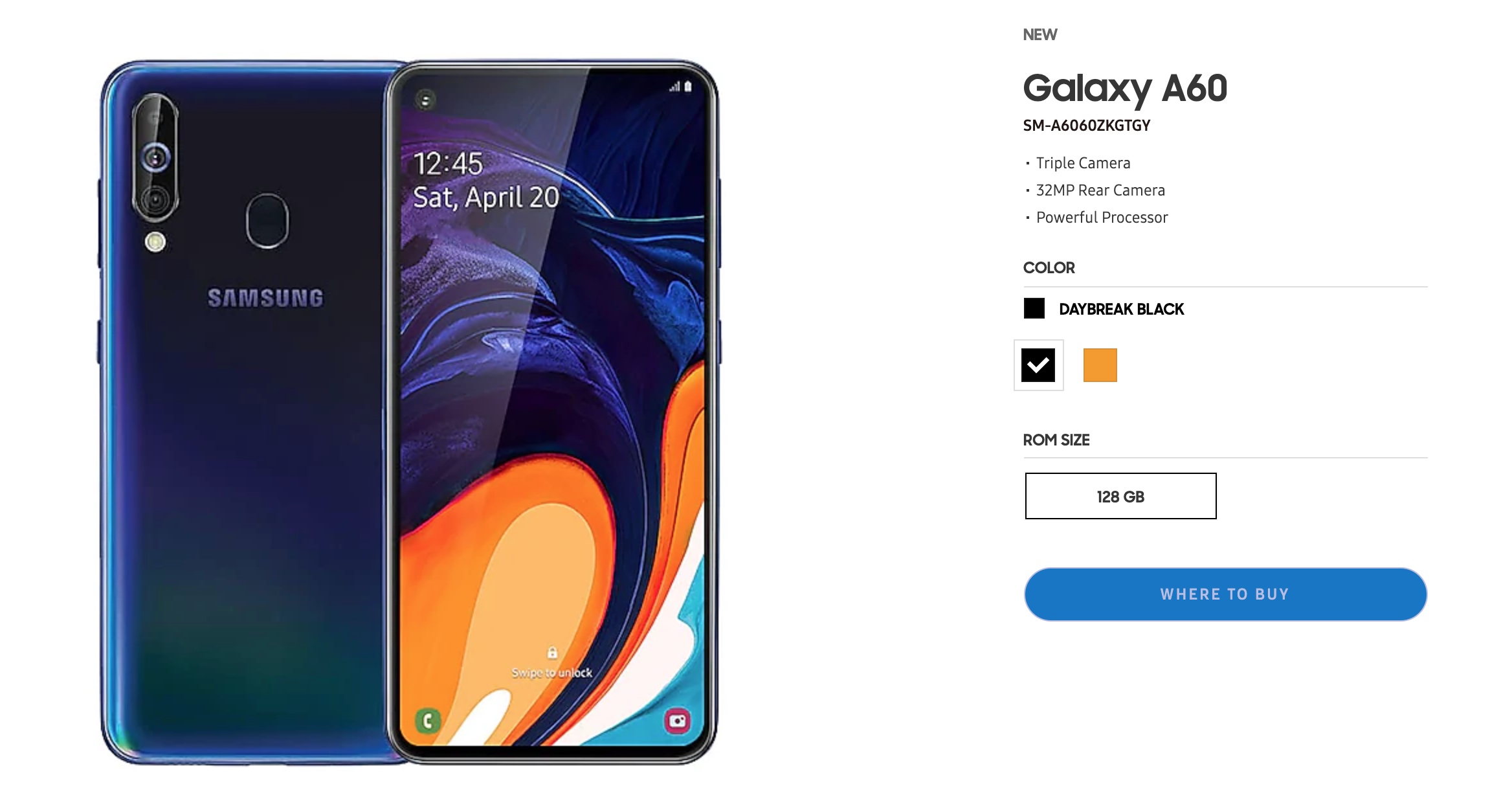 Galaxy A60