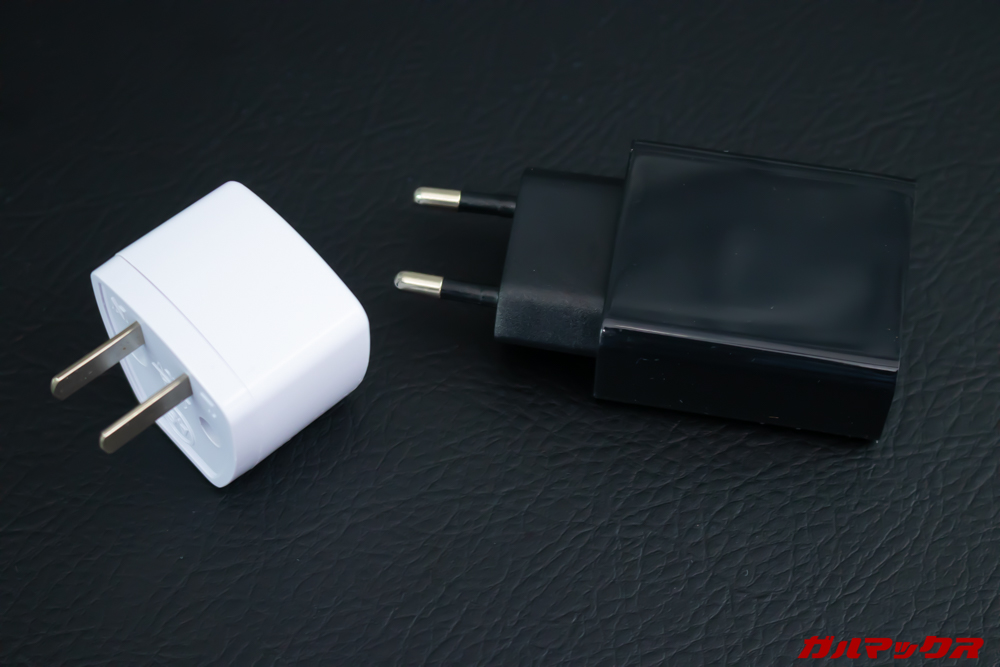 UleFone Power 6のBanggood購入品にはプラグ変換アタッチメントが付属していました。