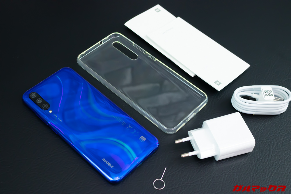 Xiaomi Mi A3の付属品は必要最低限