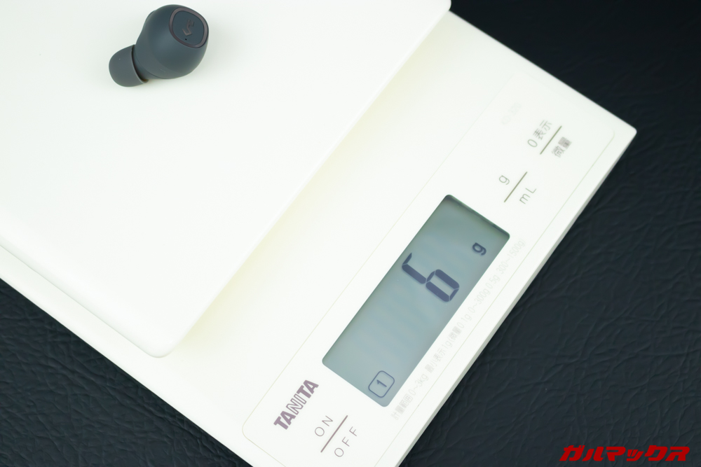 AUKEY Key Series EP-T10の重量はピースやフックを含めると約6g