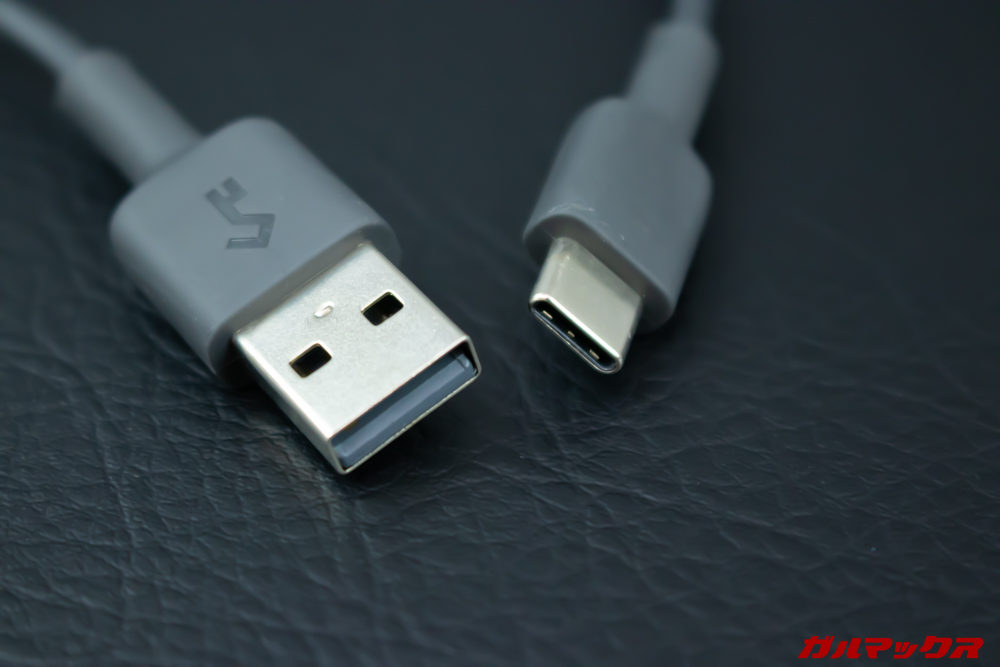 AUKEY Key Series EP-T10に付属の充電ケーブルはUSB Type-C