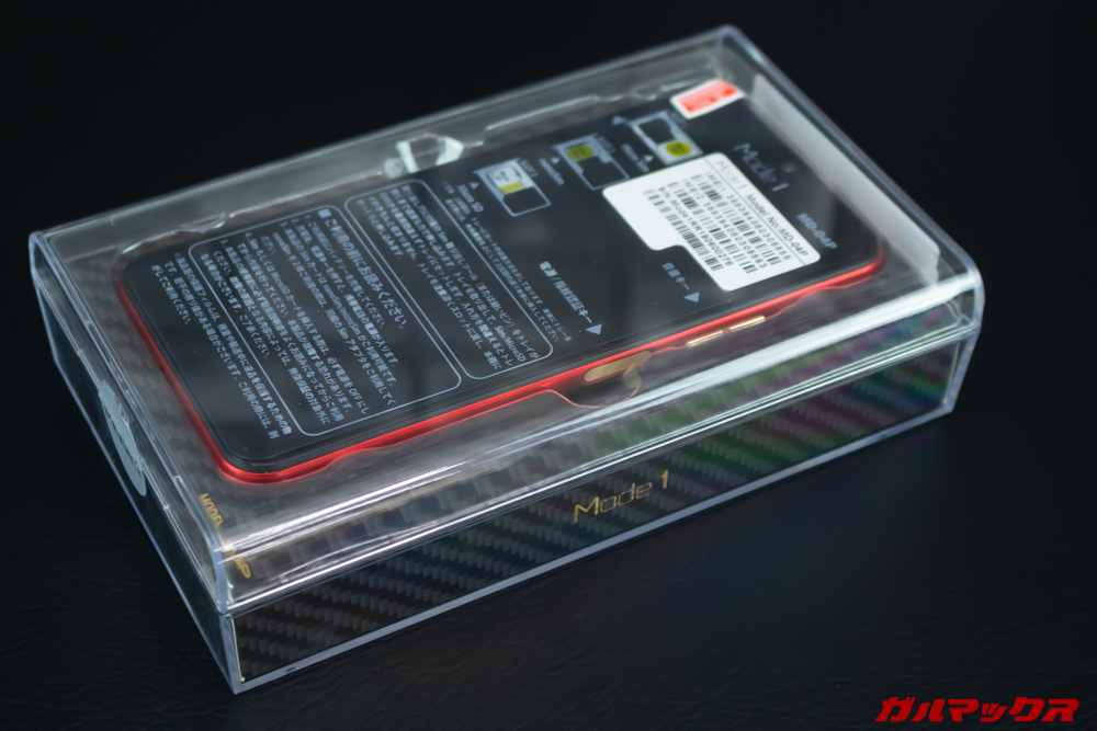 Mode 1 RR（MD-04P）の外観はプラスティックケースを採用しています。