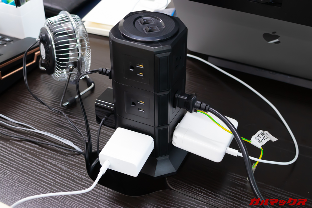 AUOPLUSのタワー式電源タップ