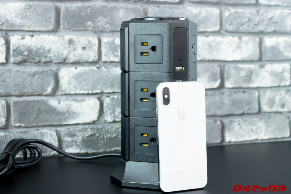 AUOPLUSのタワー式電源タップ