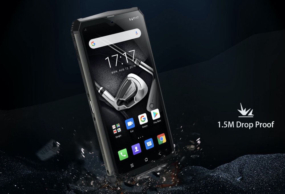 Blackview BV9100は1.5mから落下しても壊れない耐衝撃性能を有している。