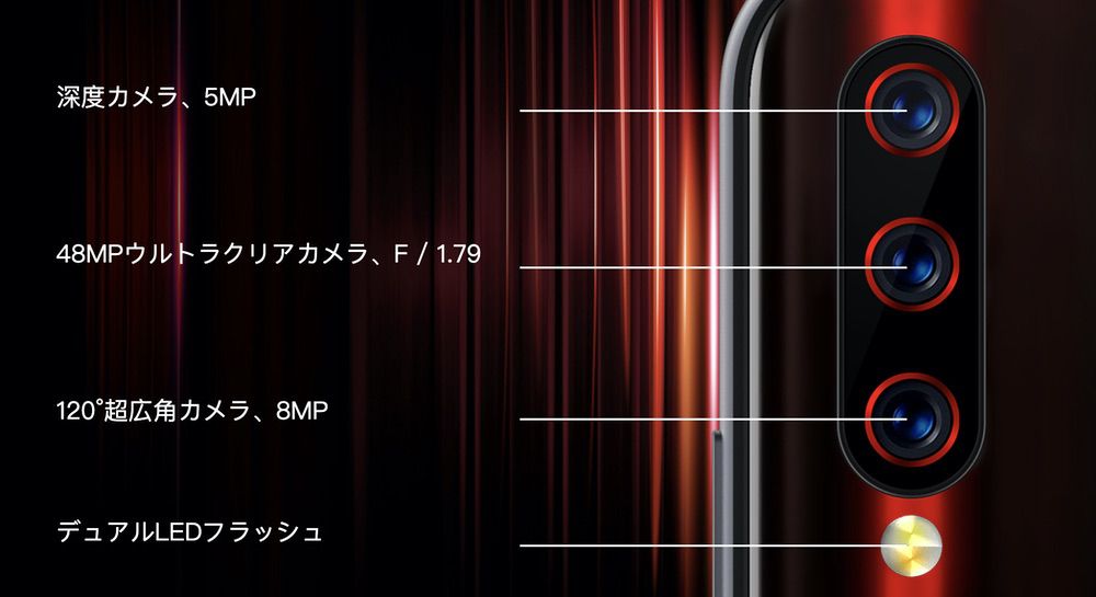 UMIDIGI XはAIトリプルカメラを搭載