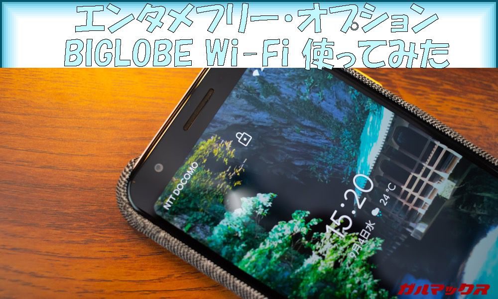 BIGLOBEモバイルのオプションを使ってみた