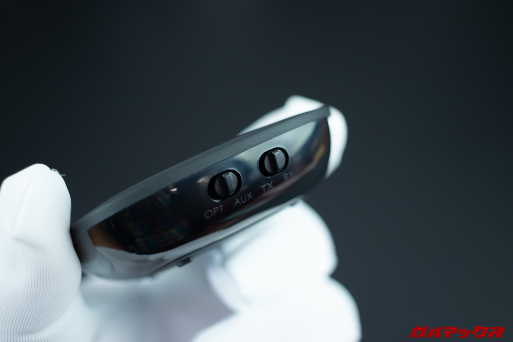BT-C6は光デジタルとイヤホンジャックの切り替えが可能です。