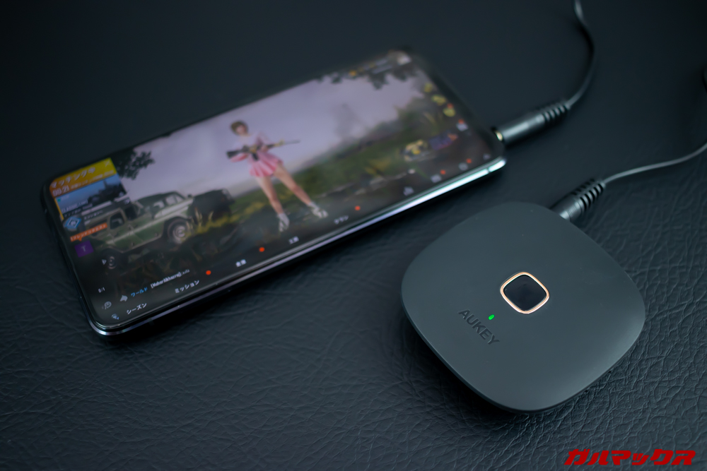 BT-C6をゲームでも試してみたけれど遅延は感じられず。