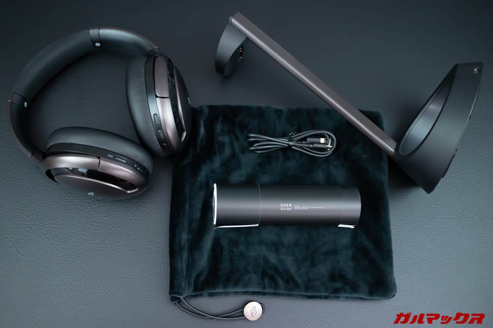 Mu6の付属品は必要最低限ですが利用するには十分です。取扱説明書は日本語版が付属しています。