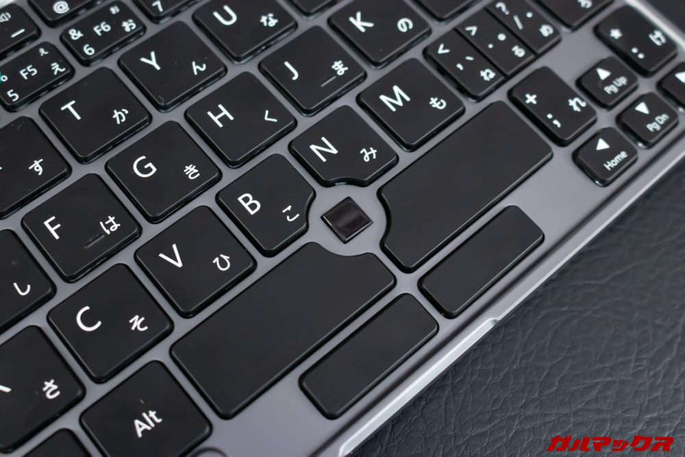 MiniBookなどに備わっているマウスポインタはタッチ式