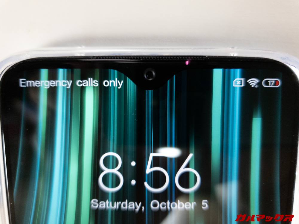 Xiaomi Redmi Note 8 Proのノッチ