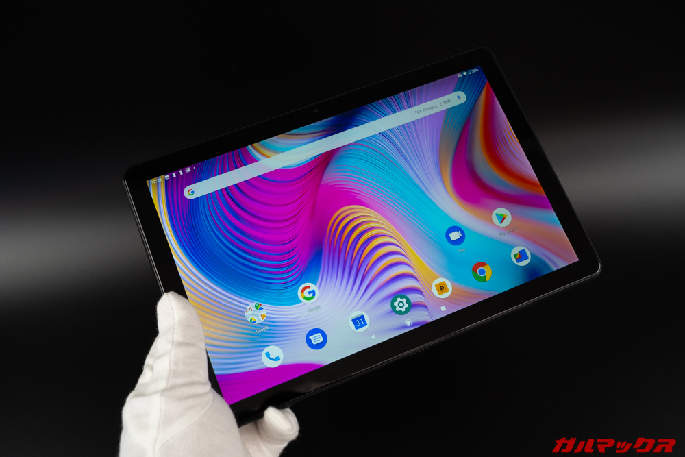 Teclast T30は横持ちを意識した設計