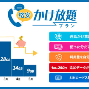 HIS Mobileが国内通話かけ放題と3GB付きで月額2,728円のプランを投入