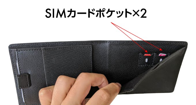 Ideka BifoldはSIMカードポケットつき