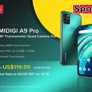 UMIDIGI A9 Proのスペックまとめ！赤外線体温計を搭載した約200ドルのミドルスマホ！