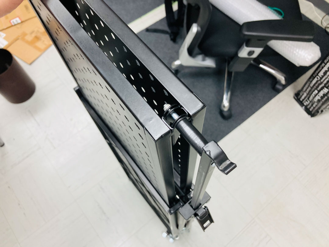 折りたたみ式キャスター付きラック 3段