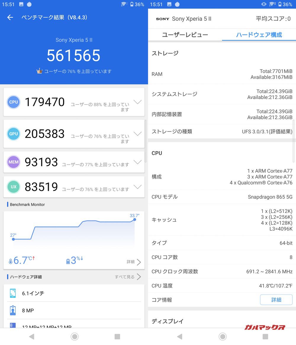 Xperia 5 II-AnTuTu
