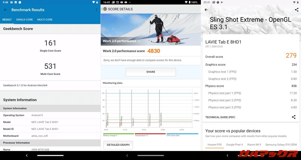 LAVIE Tab E（TE508/KAS）