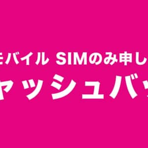［8/31まで］UQモバイルで最大1.3万円キャッシュバック！くりこしプランS/M/Lが対象！