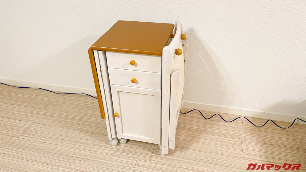 引出し付き折り畳みデスク