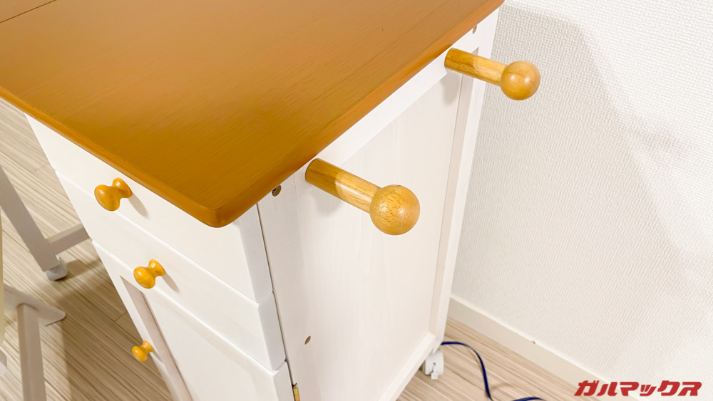 引出し付き折り畳みデスク