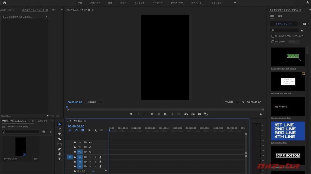 YouTube short Premiere Pro