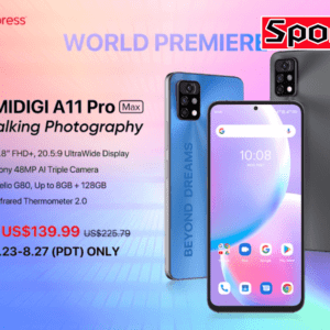 UMIDIGI A11 Pro Maxがアリエクでセールスタート！対応バンド優秀なミドルレンジスマホが140ドル