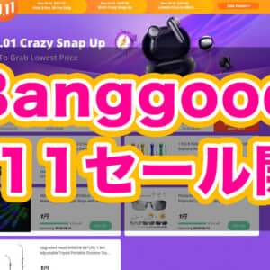 Banggoodの1111セールで過去最安値になったものまとめ