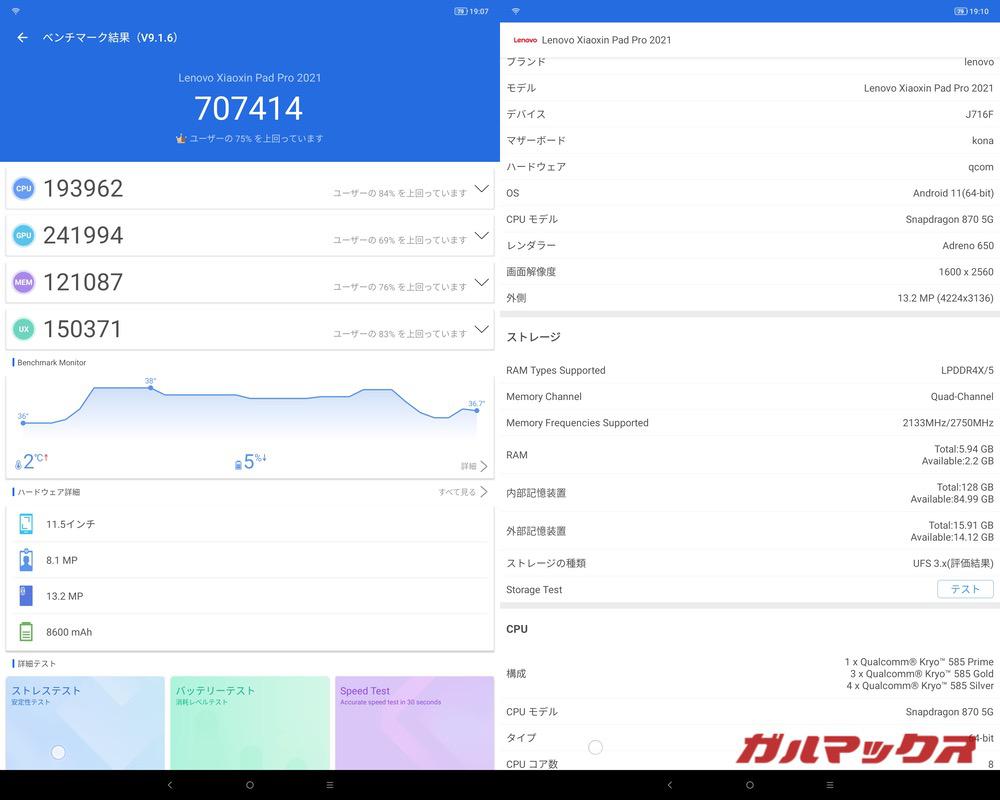 Lenovo Xiaoxin Pad Pro 2021 antutu-12221627