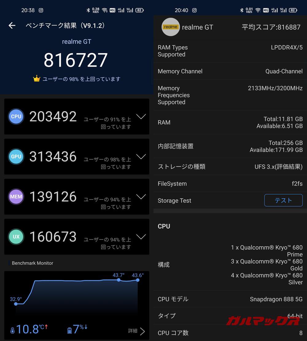 Realme GT antutu-12221334