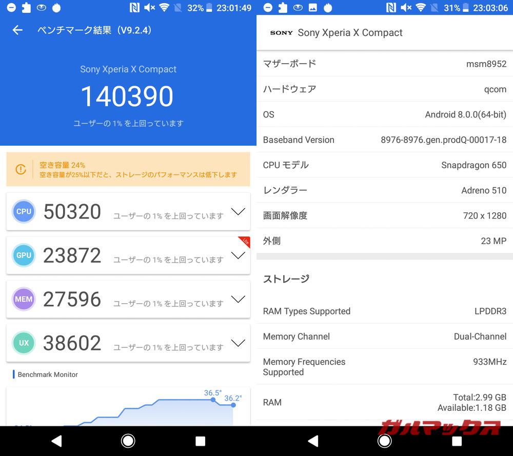 Xperia X Compact antutu-01261352