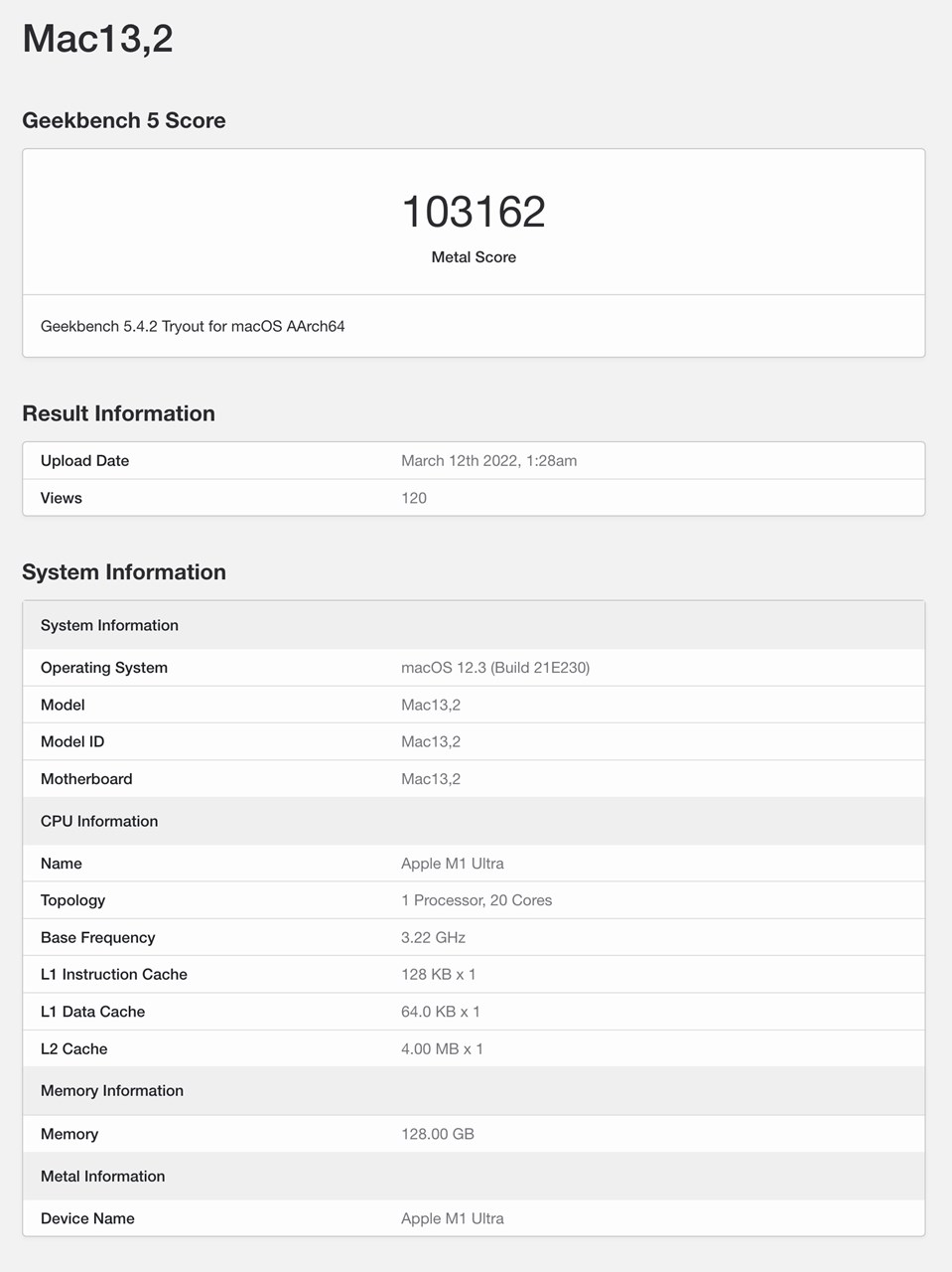 M1 Ultra搭載Mac Studio