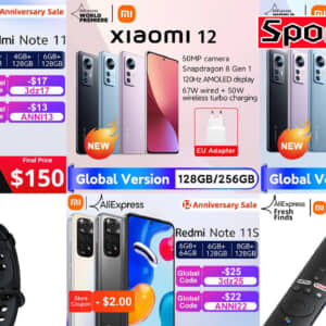 AliExpressでXiaomi Fan Festivalが開催中！スマホなどがお値打ち価格！