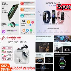AliExpressでNothingイヤホン、HUAWEIスマートバンド、HONORスマートウォッチがセール中