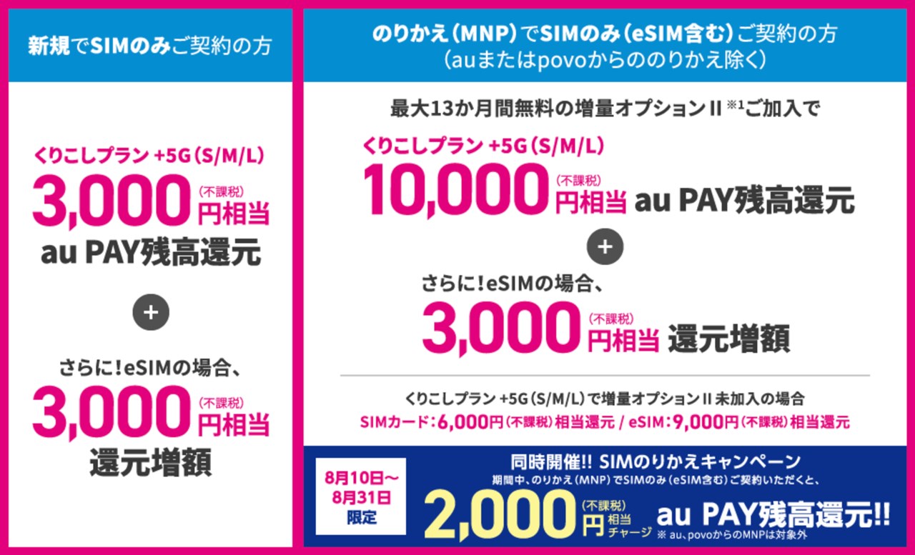 au PAY残高還元キャンペーン