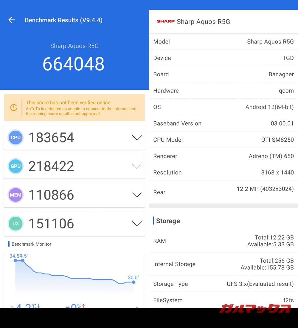 AQUOS R5G antutu-12141434
