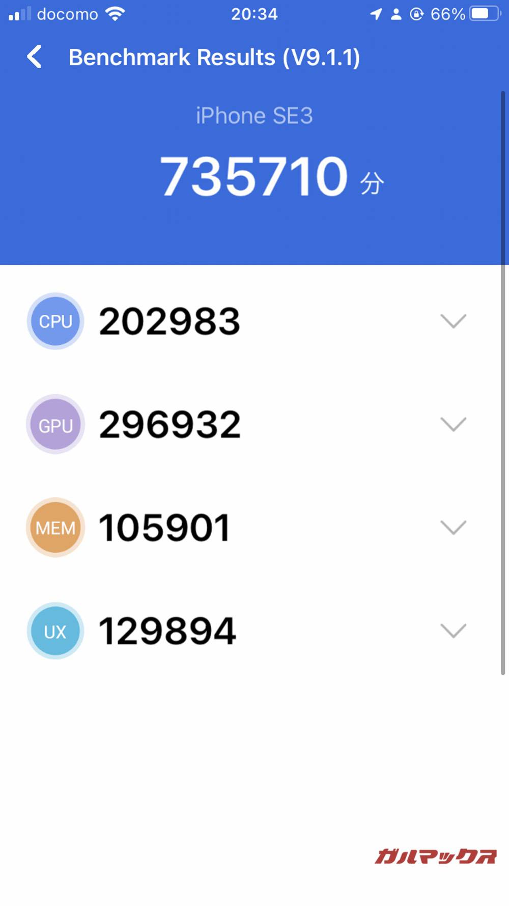 iPhone SE(第3世代) antutu-12021431