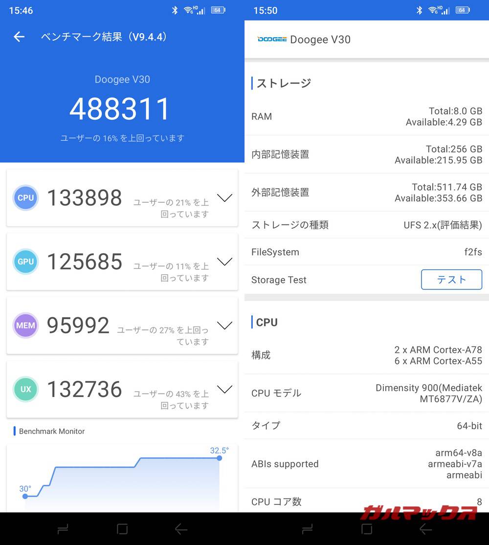 DOOGEE V30 antutu-01061342